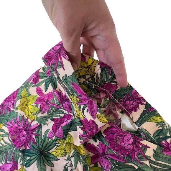 NWOT H&M Tropical Floral lounge work Pants sz 8 - Picture 7 of 14